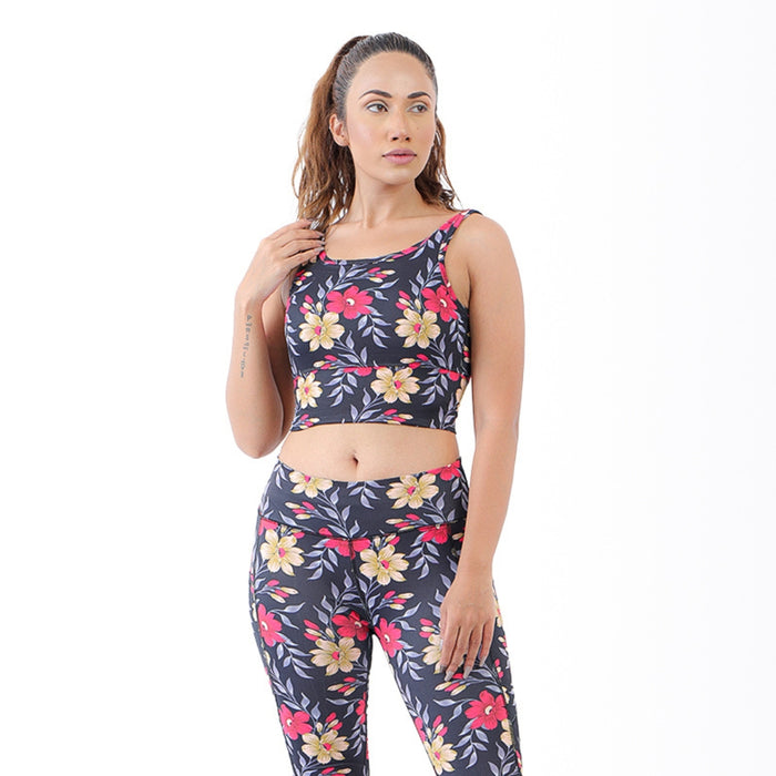 ENHANCE FLORAL SPORTS BRA