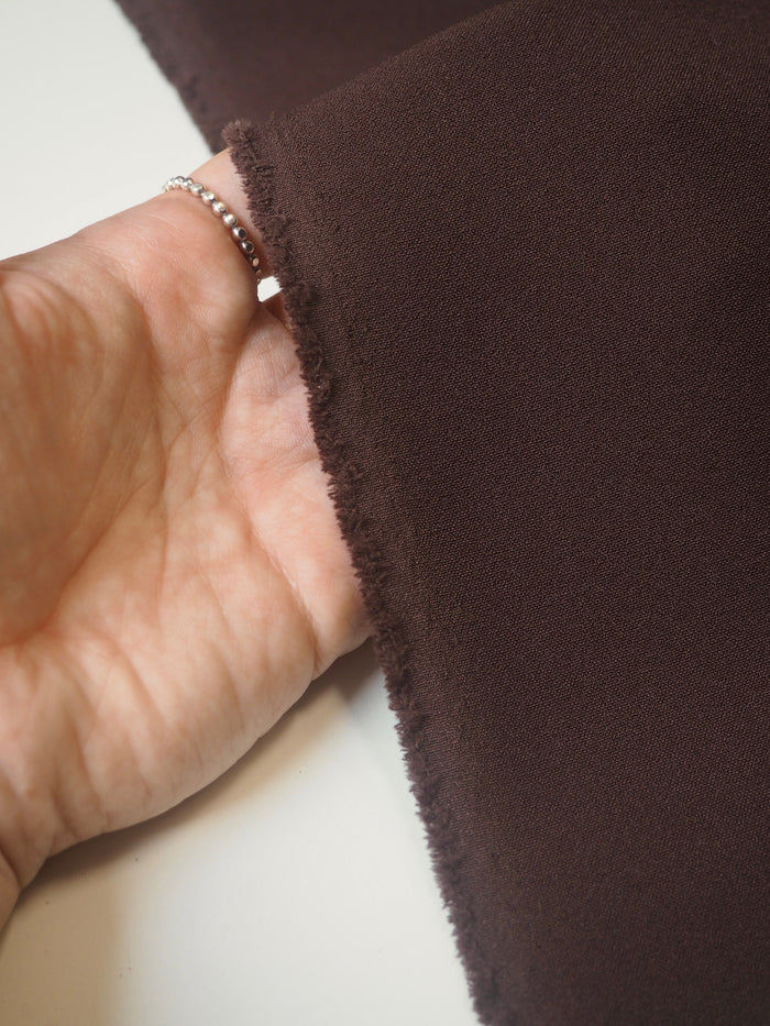 Espresso Stretch Heavy Crepe