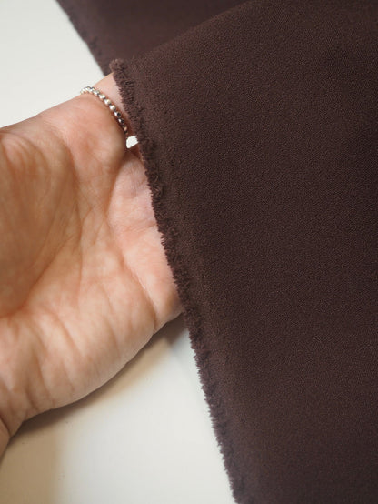Espresso Stretch Heavy Crepe
