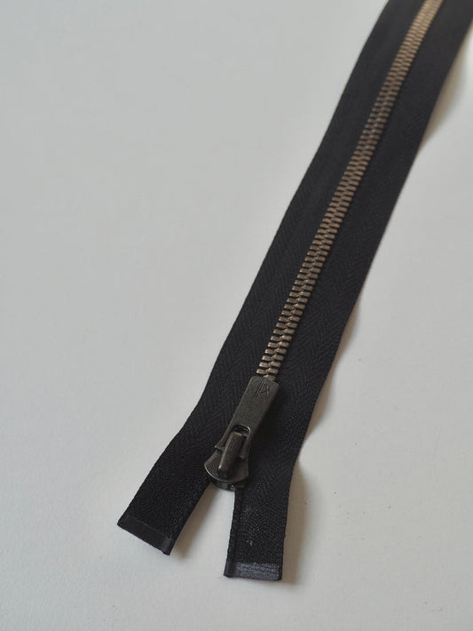 Excella 36cm/14inch Open-Ended Black Metal Zips