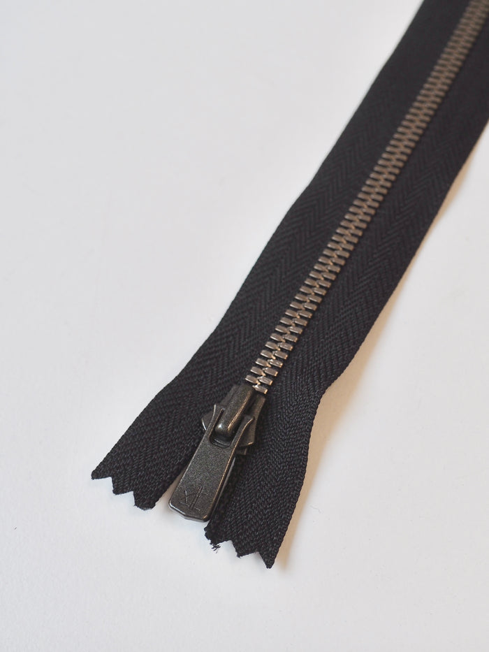 Excella Black Metal Zips