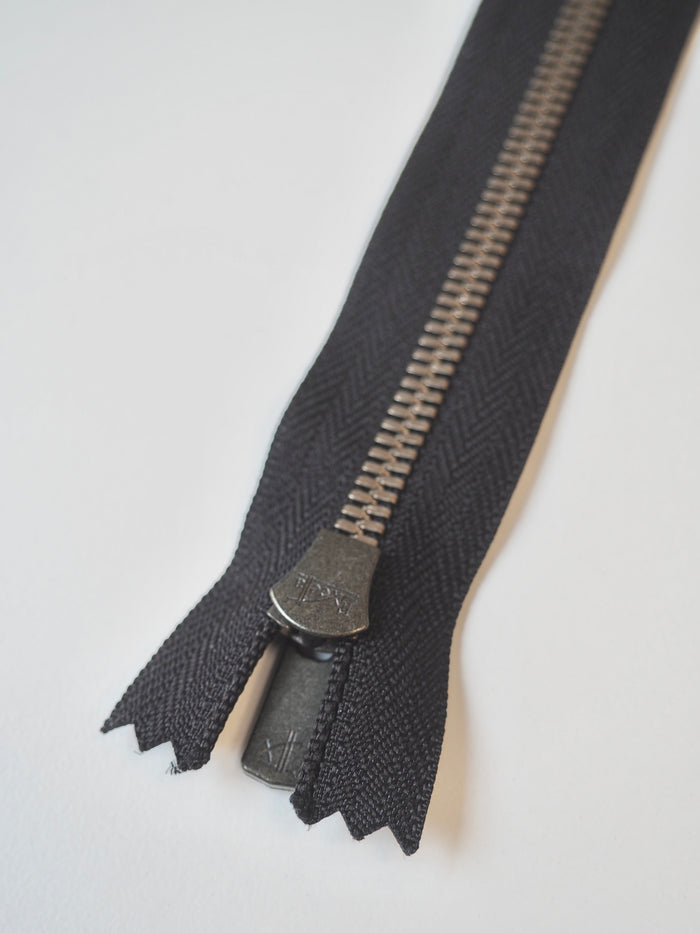 Excella Black Metal Zips