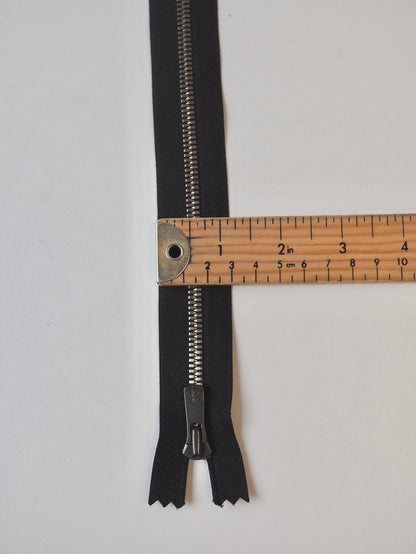 Excella Black Metal Zips