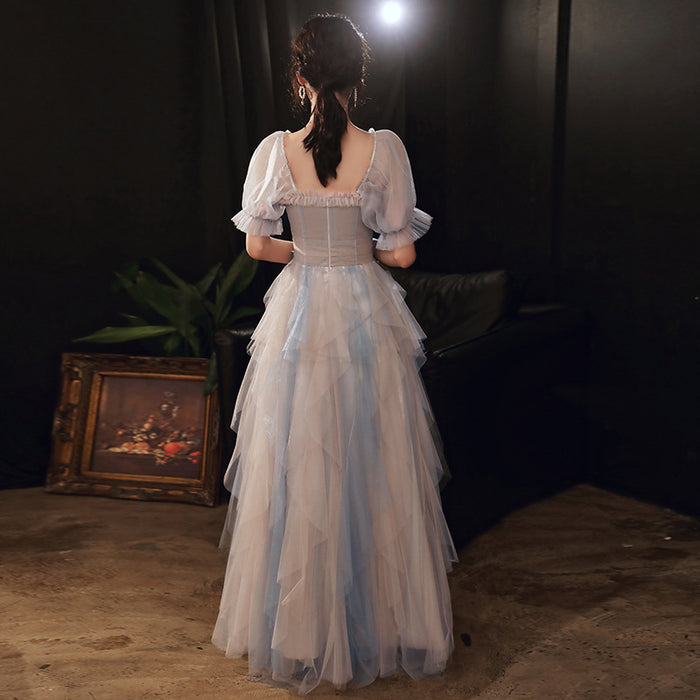 Fairy Tulle Prom Dress 2025 with Half Sleeves