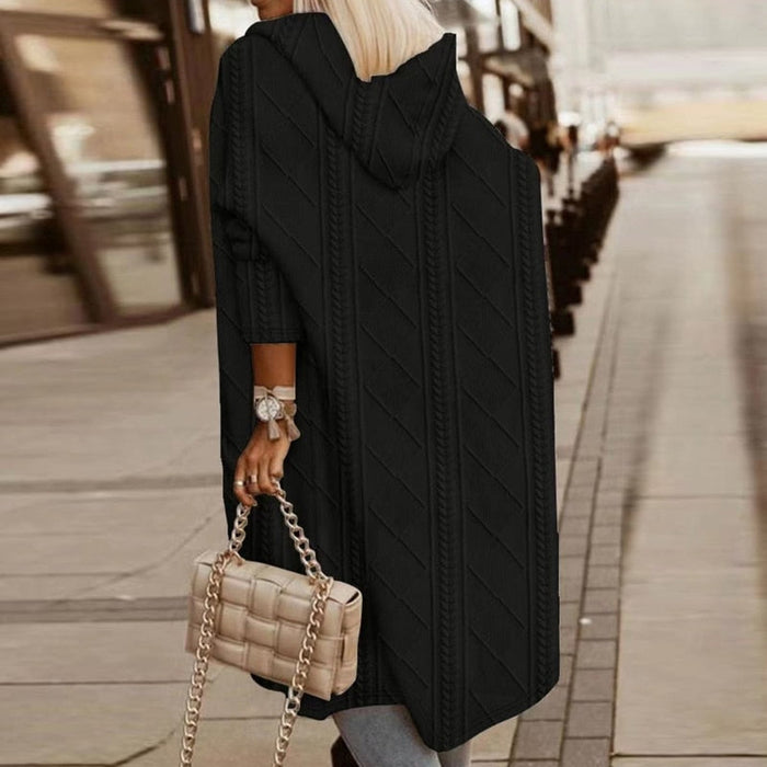 FAITH – LONG HOODED KNIT CARDIGAN