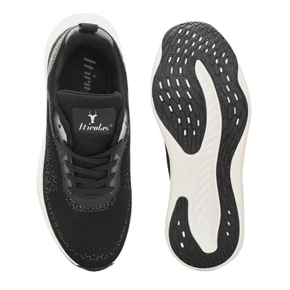 FlexKnit Men Running Black Sports Shoes