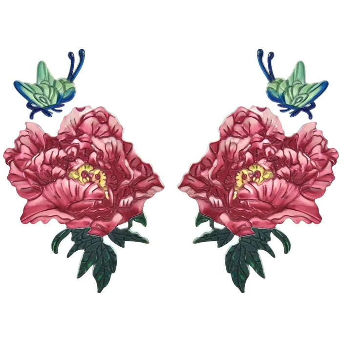 Floral and Insect Pvc Heat Transfer Patch