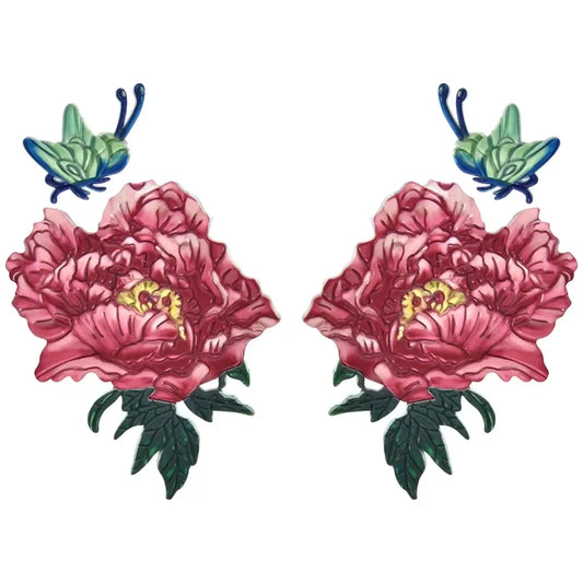 Floral and Insect Pvc Heat Transfer Patch