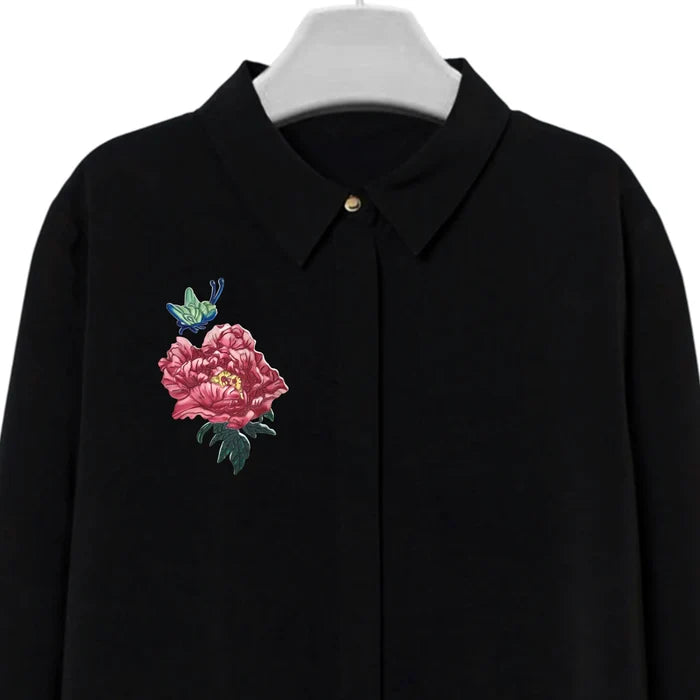 Floral and Insect Pvc Heat Transfer Patch