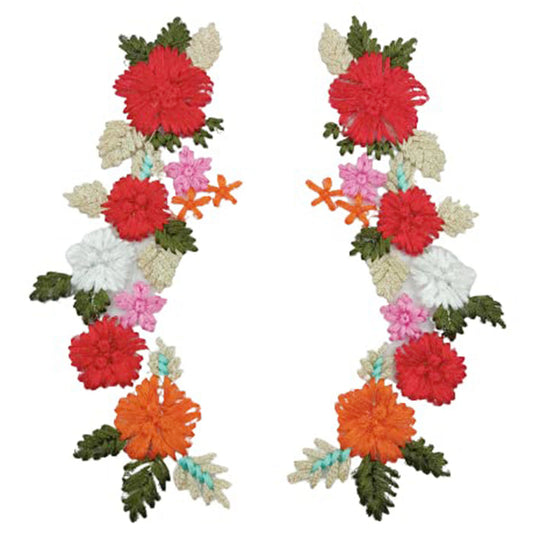 Floral Arch Applique Sew Patch (Set of 2)