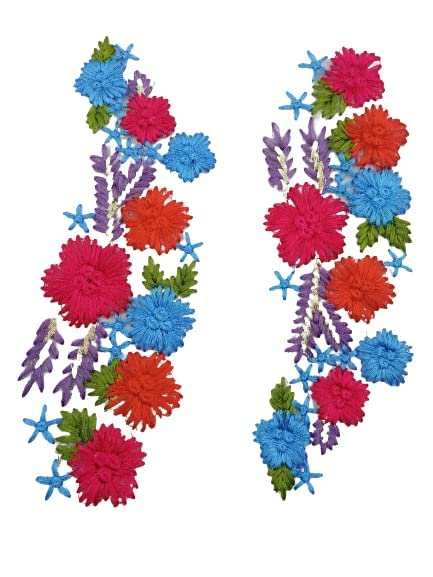 Ani Accessories flower patch for women jackets shirts denim jeans bags and DIY clothing projects with elegant floral applique design