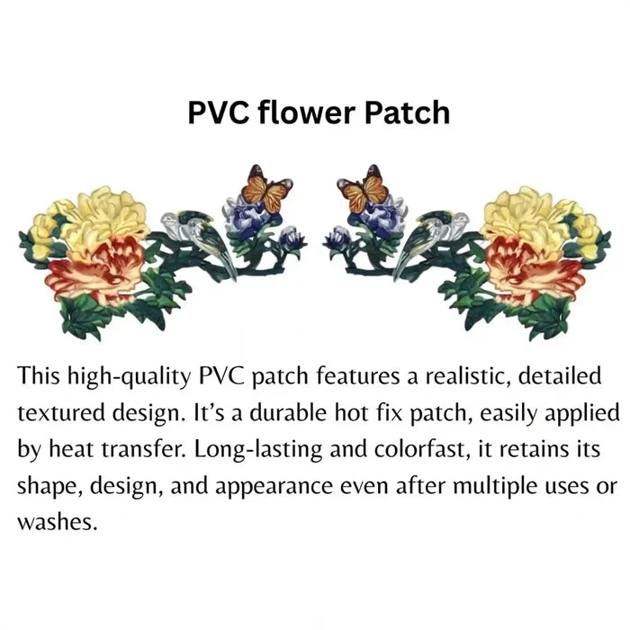 Flying Creature Heat-Transfer Patch (Butterfly Nature) (2 Pcs)