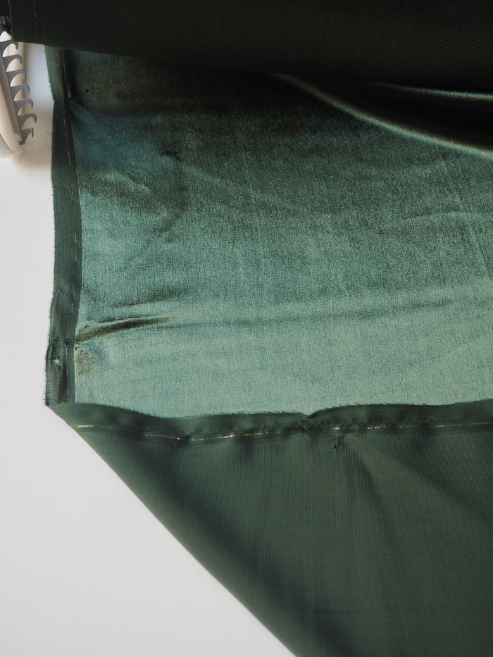 Forest Green Silk Velvet