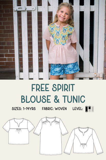 Free Spirit Blouse & Tunic Sewing Pattern