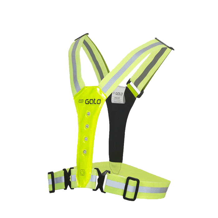 Gato Accessories Gato LED Safer Sport Vest Neon Yellow (USB Rechargeable) - Up and Running