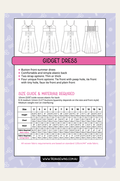 Gidget Dress Sewing Pattern