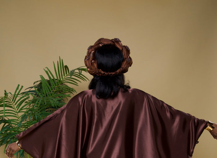 Gigantic braided headgear/headwrap.