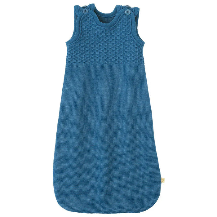 Gigoteuse sans manches en laine merinos Disana - Dove blue