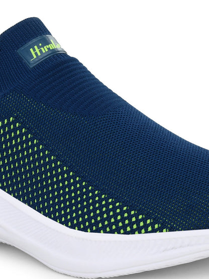 GlideFit Sports Running Shoes.- Blue/Green (HRL2080BUG)