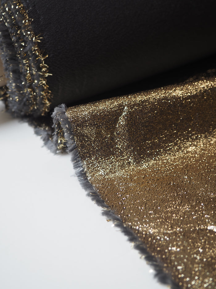 Gold Metallic Crepe