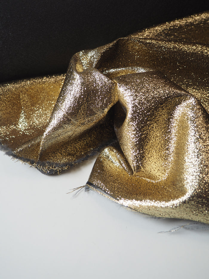 Gold Metallic Crepe