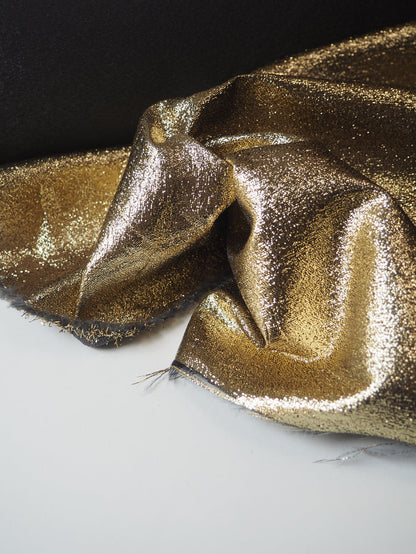 Gold Metallic Crepe