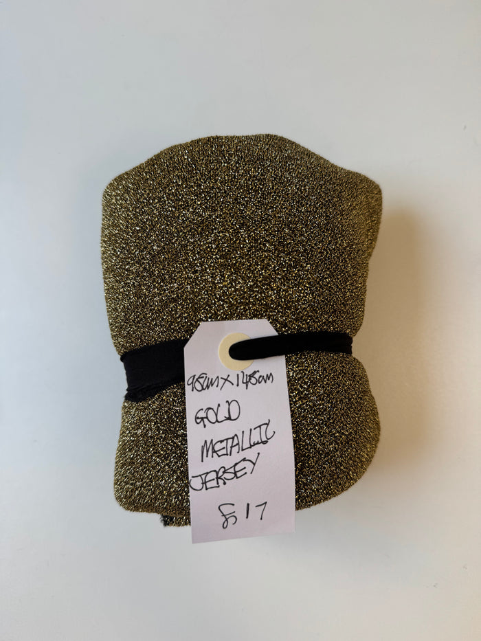 Gold Metallic Jersey Remnant