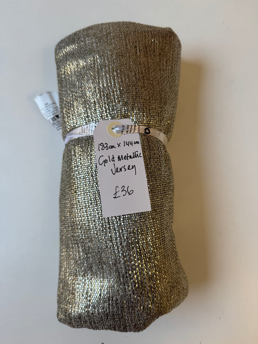 Gold Metallic Jersey Remnant