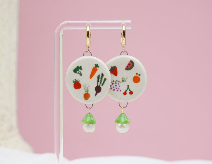Grocery Earrings - Juice Ceramics