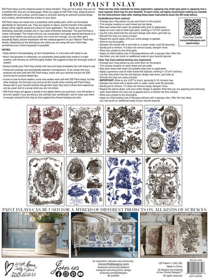 Hameau de la Reine Paint Inlay by IOD