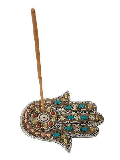 Hamsa Mosaic Incense Holder