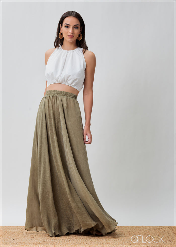 Hand Dyed Maxi Skirt - 070425