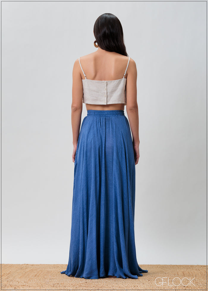 Hand Dyed Maxi Skirt - 070425
