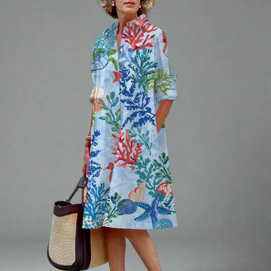 Handmade Midi Dress with Polka Dots