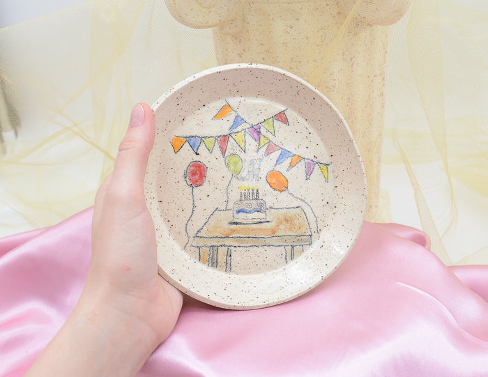 Happy Bday Plate - Juice Ceramics