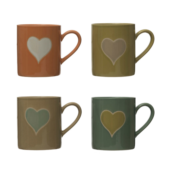Heart Stoneware Mug