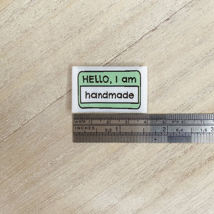 Hello I am Handmade ~ 8 pack ~ Premium Woven Labels