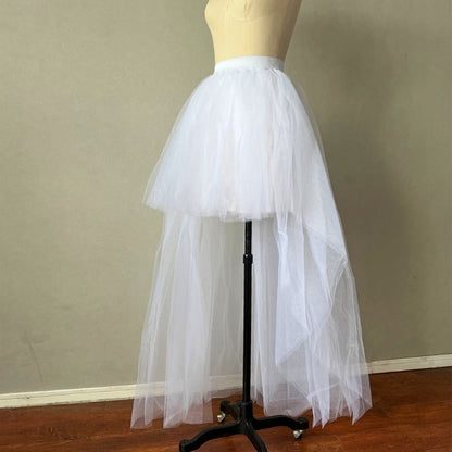 Hi Lo Skirt Black Halloween Skirt with Stretchy Waistband