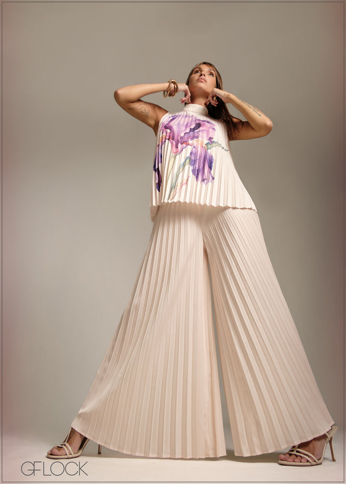 High Waist Pleated Pant - 120226