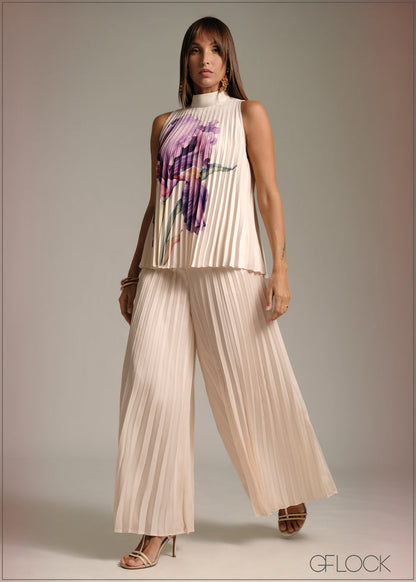 High Waist Pleated Pant - 120226