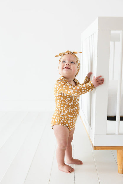 Honey Blooms Long Sleeve Bodysuit - Jammie Session