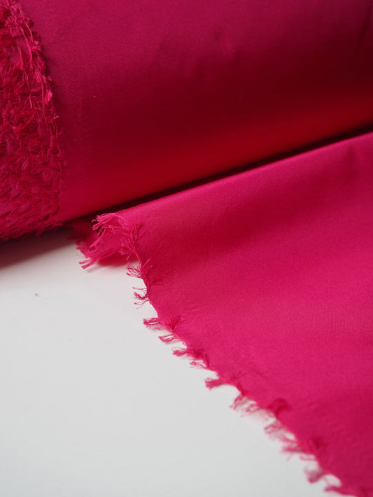 Hot Pink Silk/Cotton Taffeta
