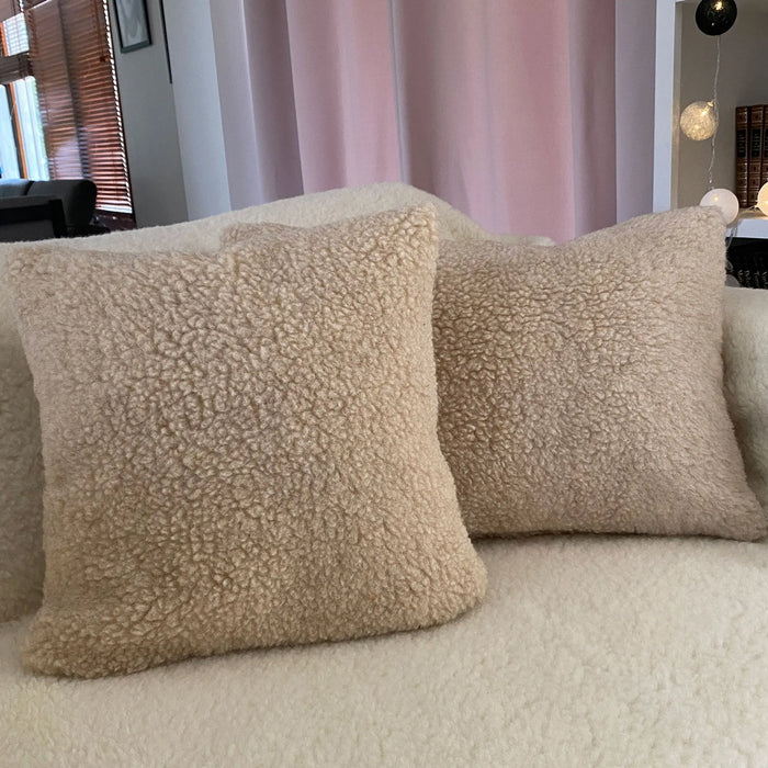 Oreiller en pure laine et coton Sassoupo - 40x40cm