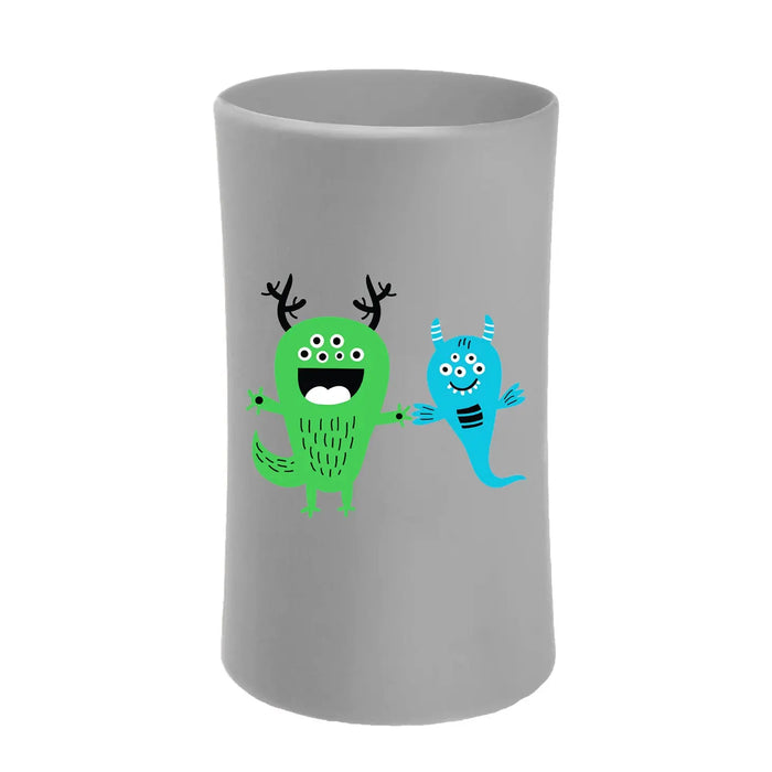 Housse silicone pour biberon inox Pura - Monstres
