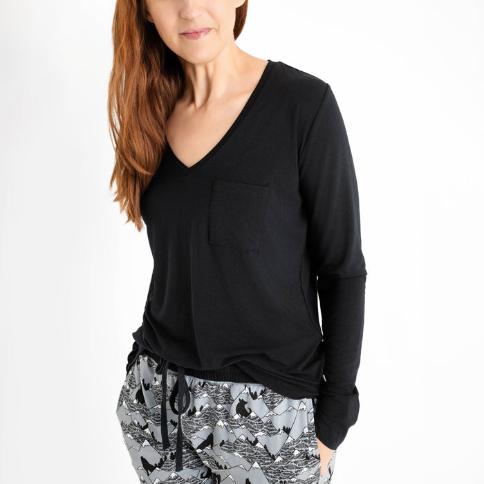 Howling Hills (Mountain) Women's Long Sleeve Shirt - Jammie Session