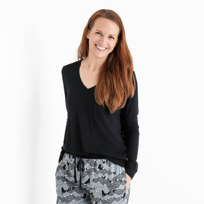 Howling Hills (Mountain) Women's Long Sleeve Shirt - Jammie Session