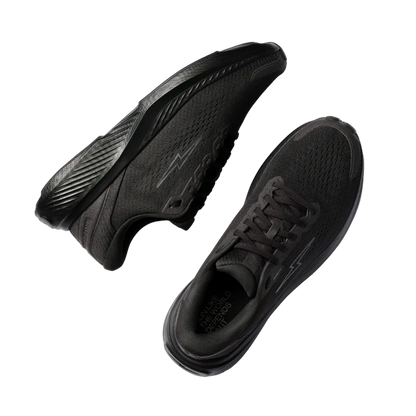 Hylo Unisex Axis Running Shoes in Black/Charcoal, top view