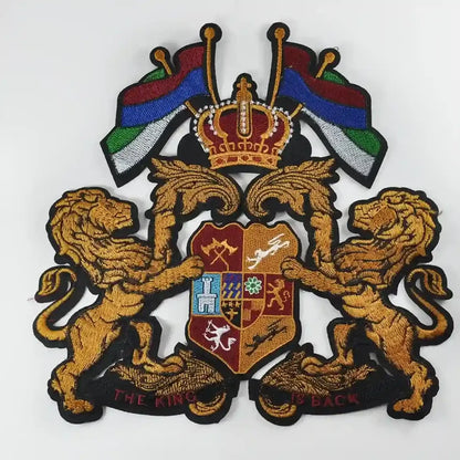 Imperial Lion Crown Sew Patch
