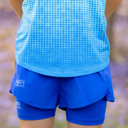 IMPI Boys Race Back Singlet - Aqua