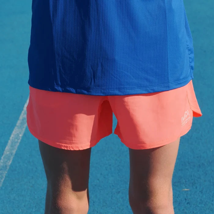 IMPI Boys Running Short - Neon Coral